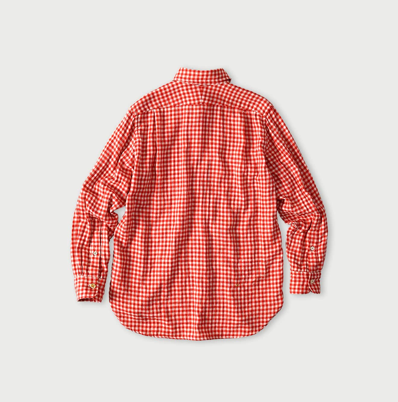 45R Gauze Doublecloth 908 Plaid Loafer Shirt