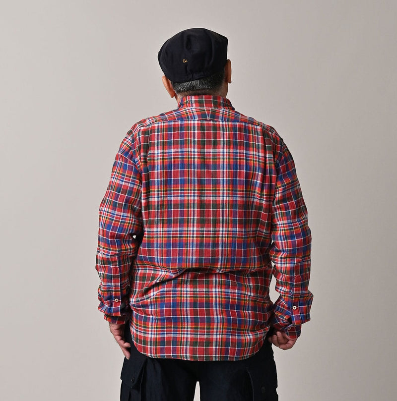 45R Gauze Doublecloth 908 Plaid Loafer Shirt - Image 5