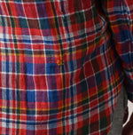 45R Gauze Doublecloth 908 Plaid Loafer Shirt