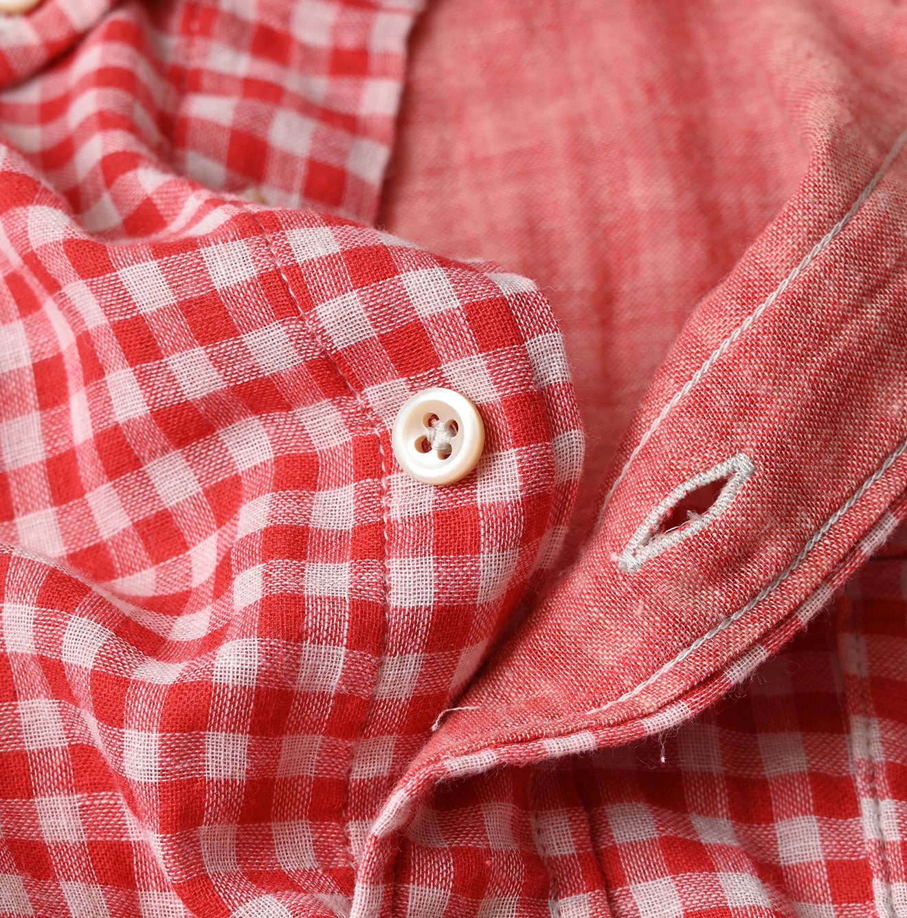 45R Gauze Doublecloth 908 Plaid Loafer Shirt