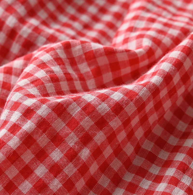 45R Gauze Doublecloth 908 Plaid Loafer Shirt