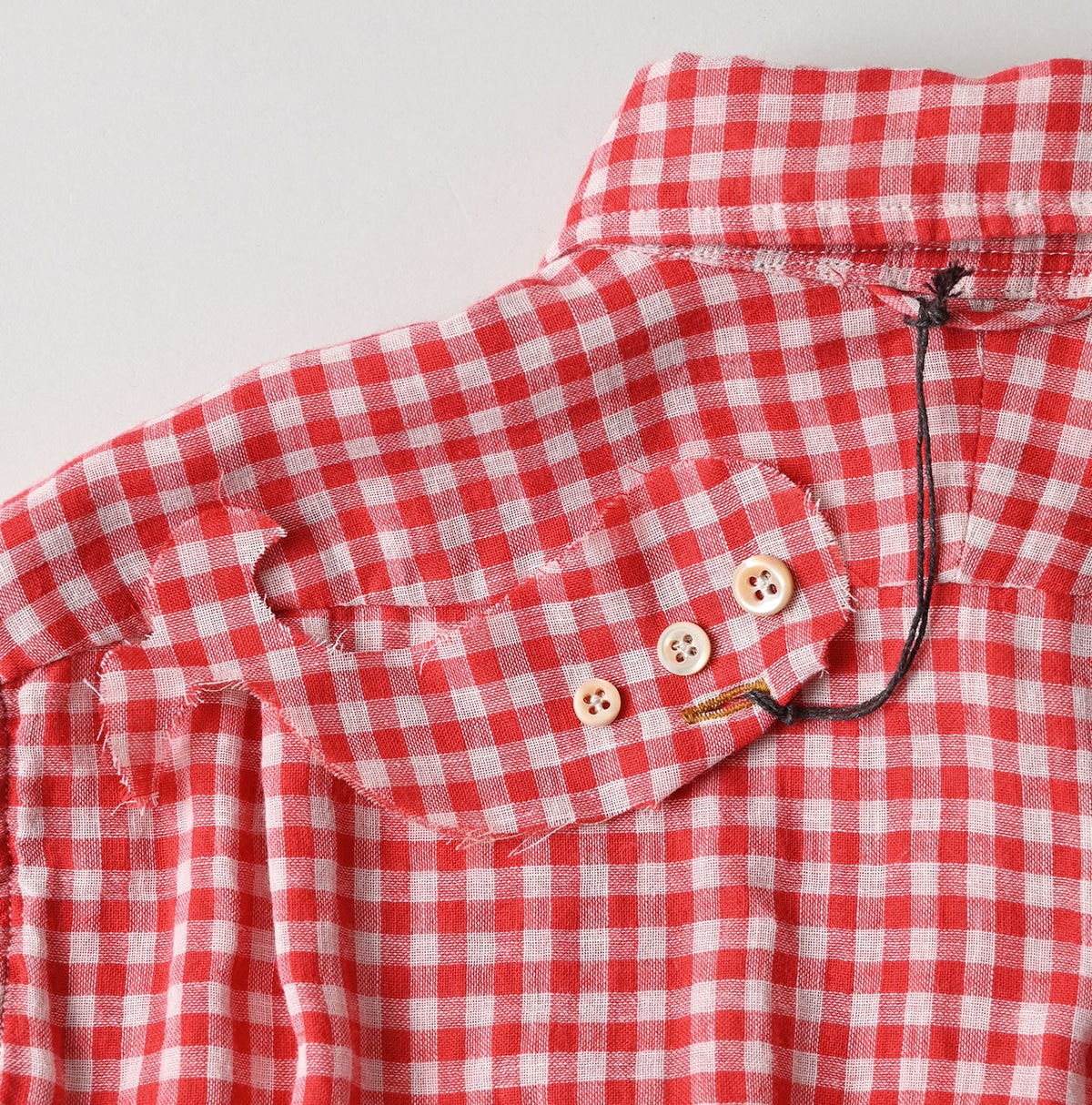 45R Gauze Doublecloth 908 Plaid Loafer Shirt