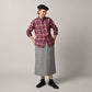 45R Gauze Doublecloth 908 Plaid Loafer Shirt