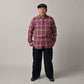 45R Gauze Doublecloth 908 Plaid Loafer Shirt