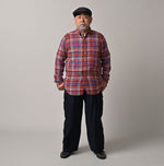 45R Gauze Doublecloth 908 Plaid Loafer Shirt