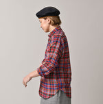 45R Gauze Doublecloth 908 Plaid Loafer Shirt