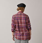 45R Gauze Doublecloth 908 Plaid Loafer Shirt