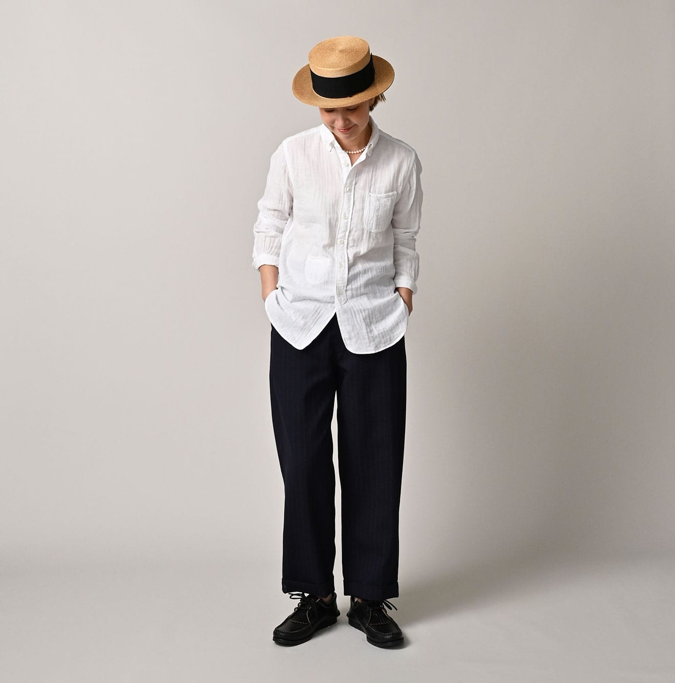 45R Gauze Doublecloth 908 Loafer Shirt - Image 6