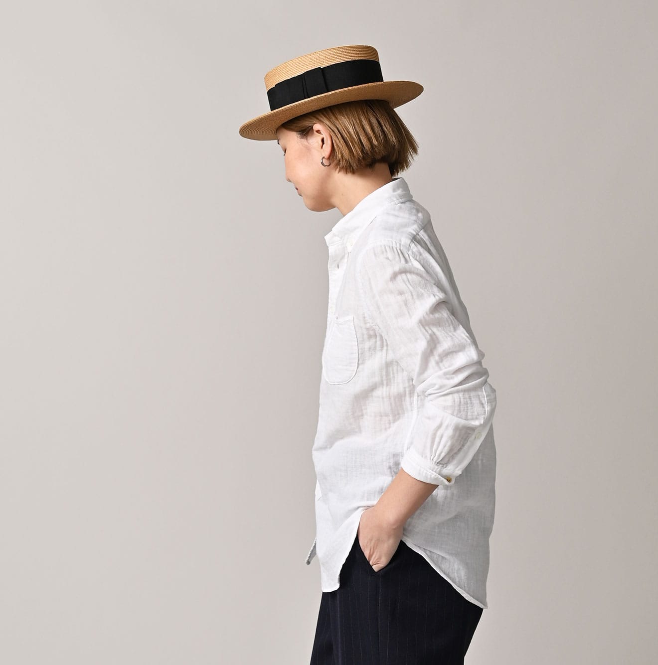 45R Gauze Doublecloth 908 Loafer Shirt