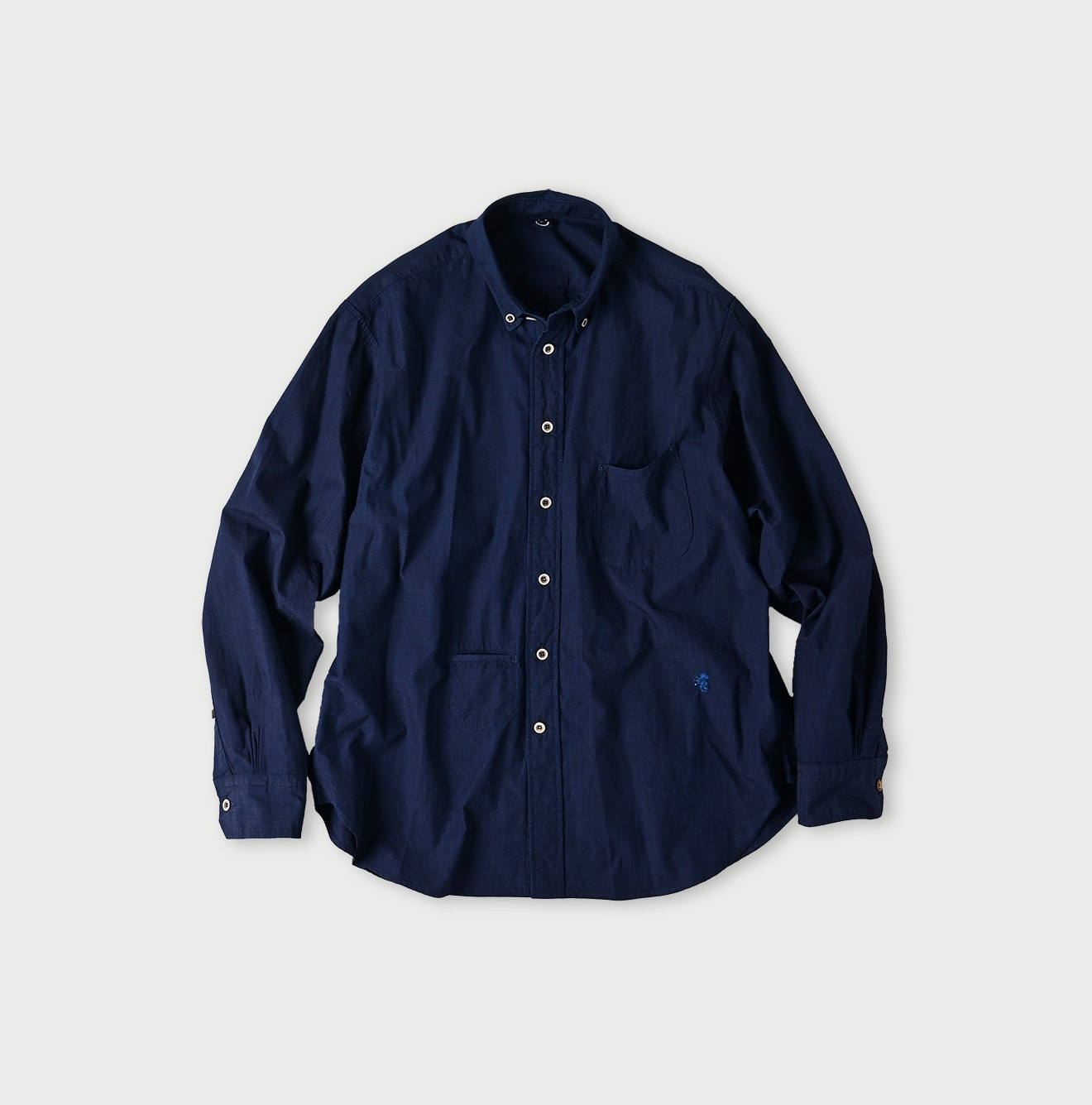 45R Indigo Batistie 908 Ocean Buttondown Shirt