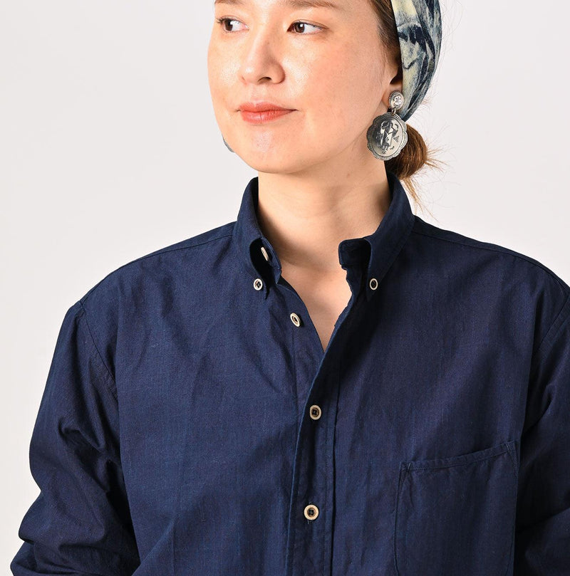 Indigo Batistie 908 Ocean Buttondown Shirt - 45R by 45rpm studio - Image 10