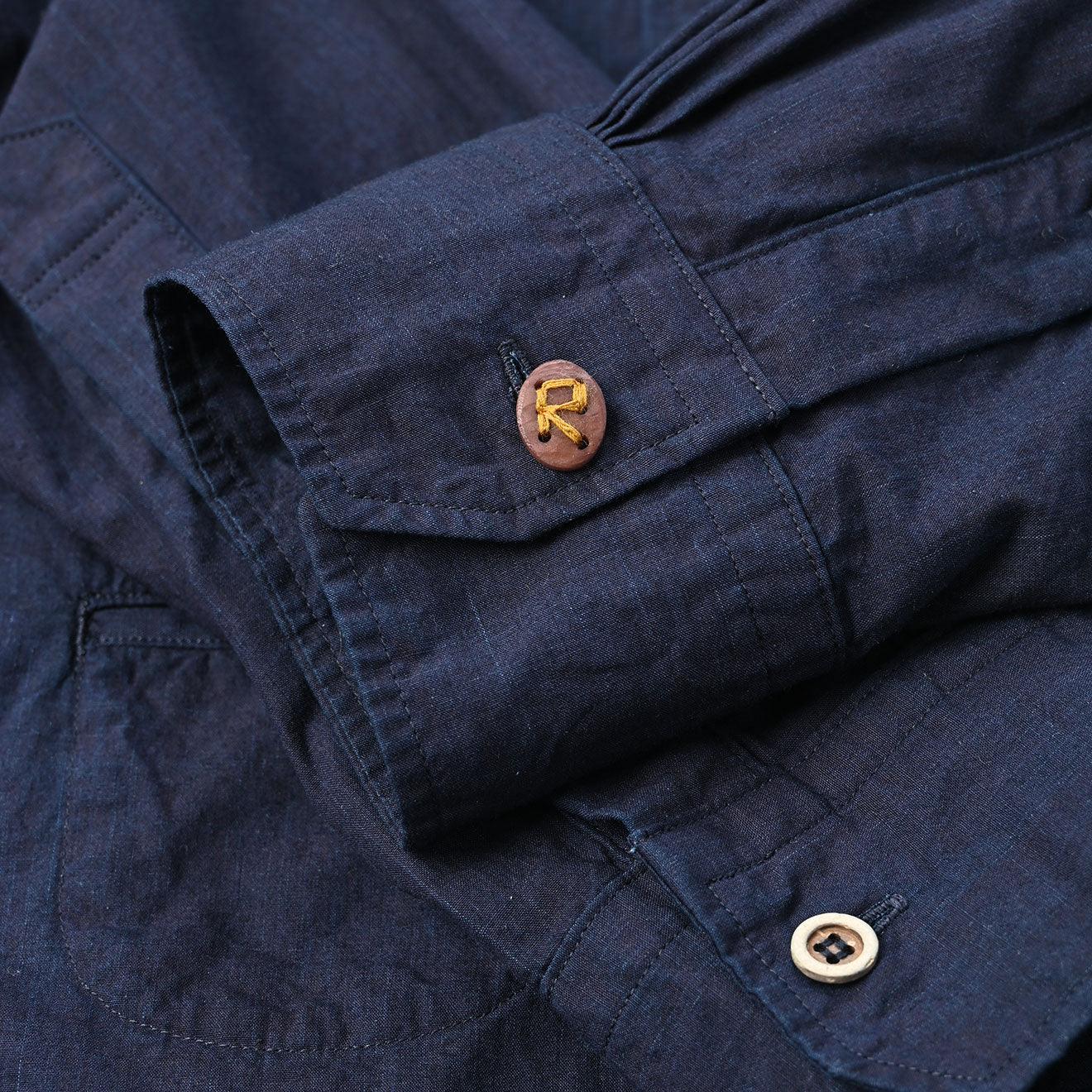 Indigo Batistie 908 Ocean Buttondown Shirt - 45R by 45rpm studio