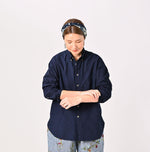 Indigo Batistie 908 Ocean Buttondown Shirt - 45R by 45rpm studio