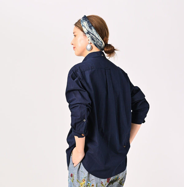 Indigo Batistie 908 Ocean Buttondown Shirt - 45R by 45rpm studio