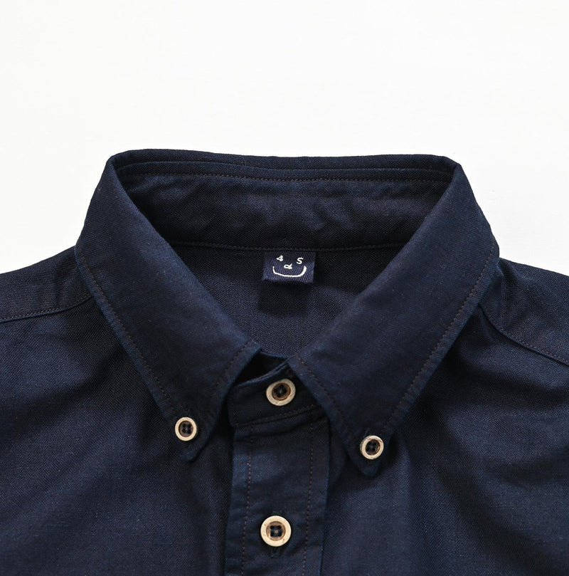 Indigo Supima Oxford 908 Ocean Shirt (Size 3) - 45R by 45rpm studio - Image 9