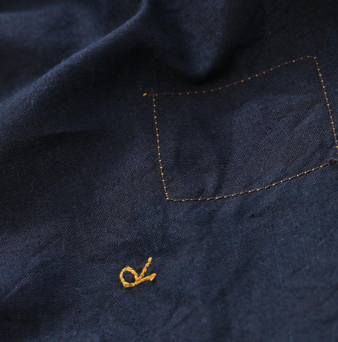 Indigo Supima Oxford 908 Ocean Shirt (Size 3) - 45R by 45rpm studio - Image 17