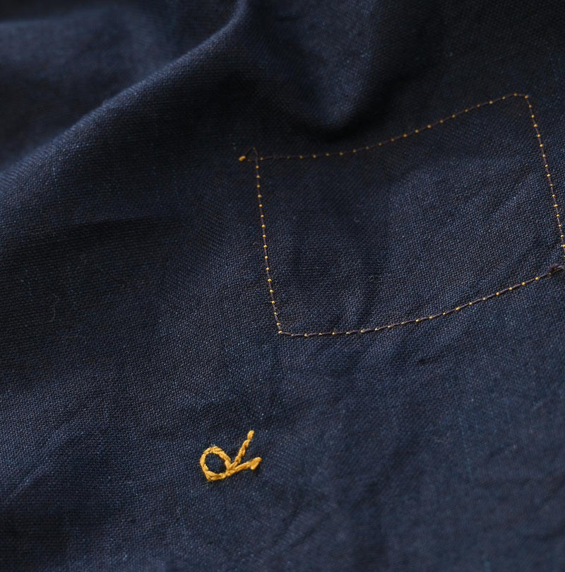 Indigo Supima Oxford 908 Ocean Shirt (Size 3) - 45R by 45rpm studio - Image 17