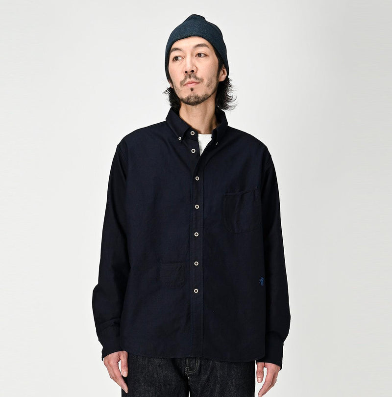Indigo Supima Oxford 908 Ocean Shirt (Size 3) - 45R by 45rpm studio - Image 6