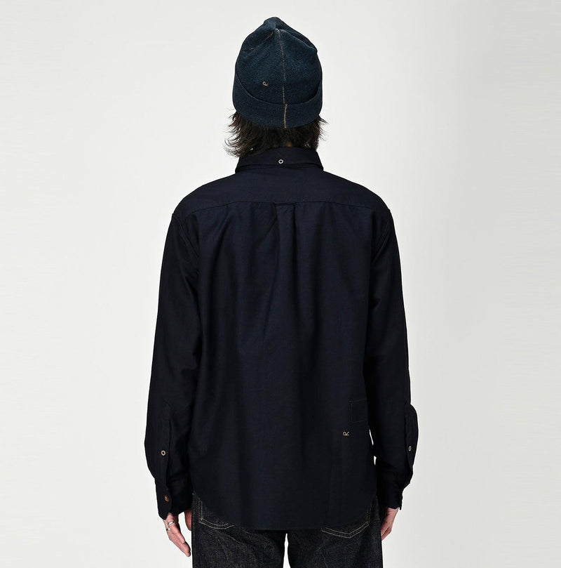 Indigo Supima Oxford 908 Ocean Shirt (Size 3) - 45R by 45rpm studio - Image 8