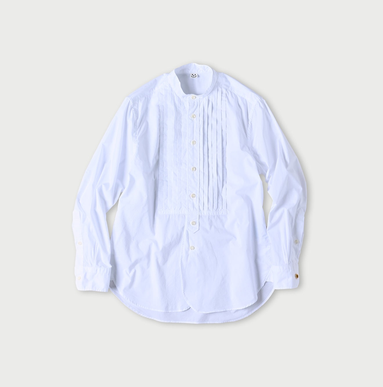 45R Batistie 908 Pintuck Stand Collar Shirt