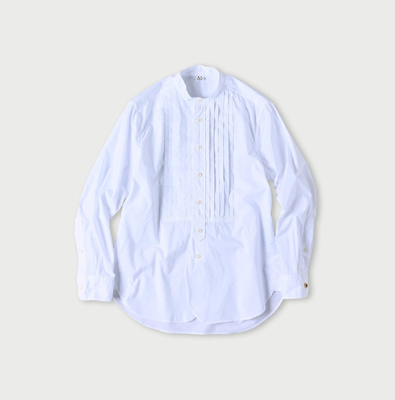 Batistie 908 Pintuck Stand Collar Shirt - 45R by 45rpm studio - Image 1