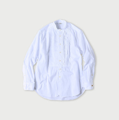 45R Batistie 908 Pintuck Stand Collar Shirt