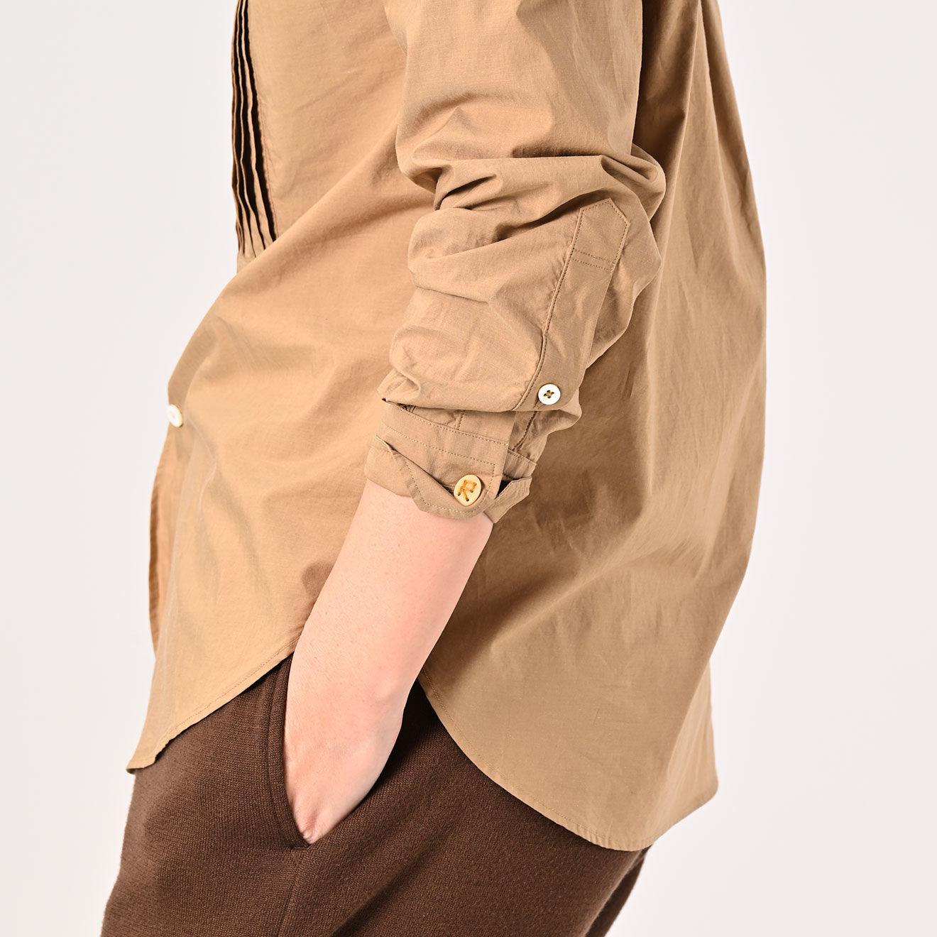 Batistie 908 Pintuck Stand Collar Shirt - 45R by 45rpm studio - Image 11