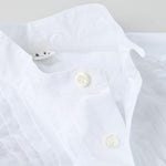 Batistie 908 Pintuck Stand Collar Shirt - 45R by 45rpm studio