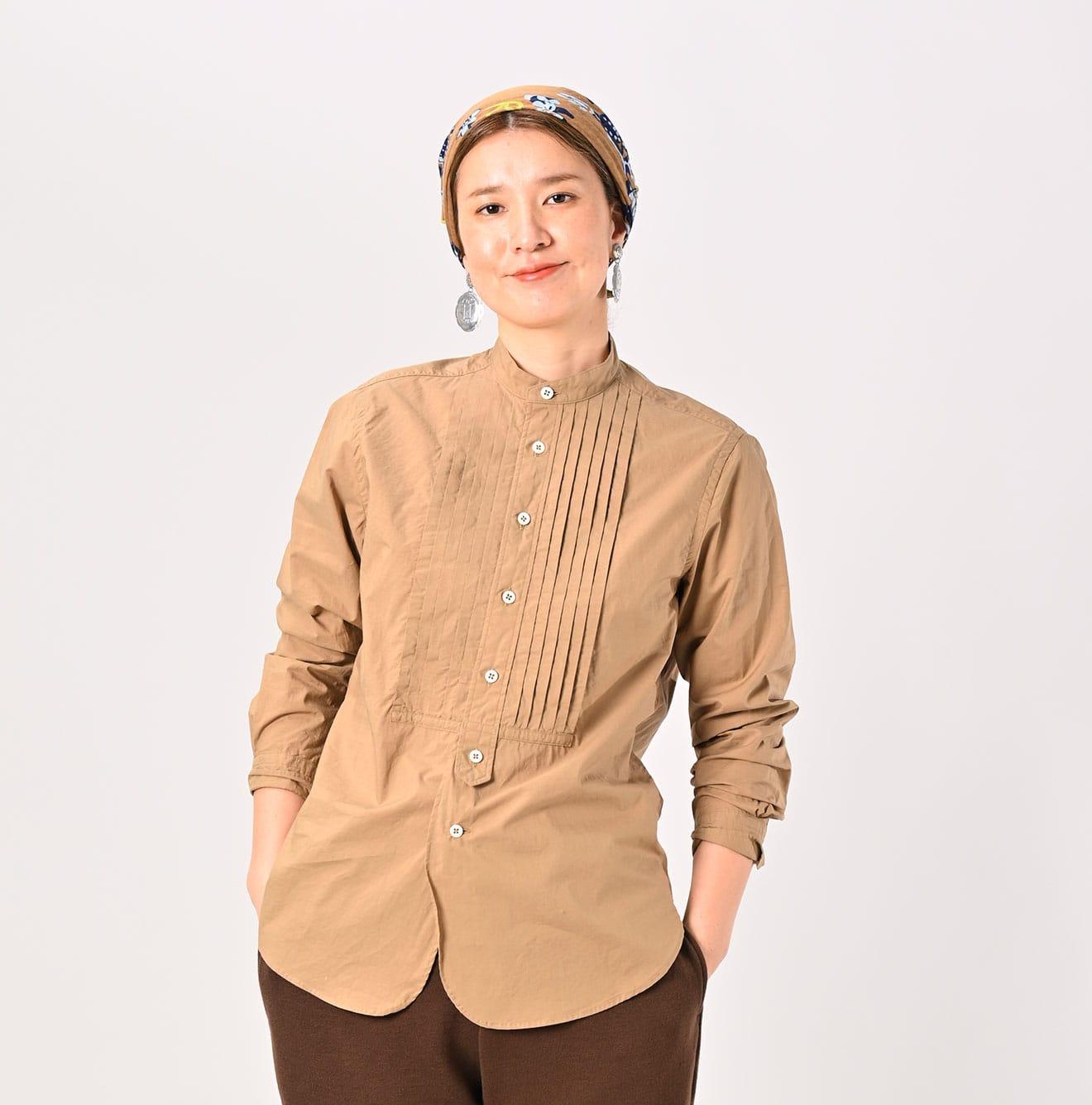 Batistie 908 Pintuck Stand Collar Shirt - 45R by 45rpm studio - Image 4