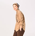 Batistie 908 Pintuck Stand Collar Shirt - 45R by 45rpm studio