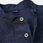 45R Indigo Batistie 908 Pintuck Stand Collar Shirt