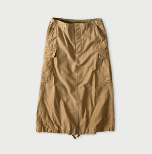 Back Sateen Cargo Skirt