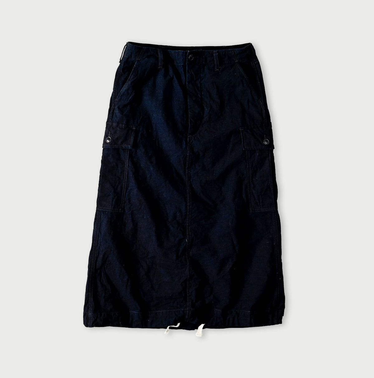 45R Indigo Back Sateen Cargo Skirt