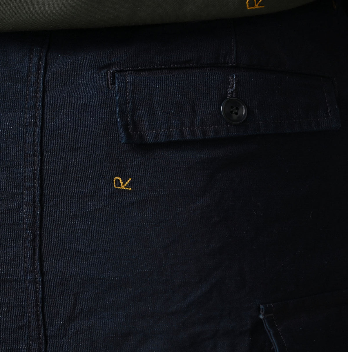 45R Indigo Back Sateen Cargo Skirt