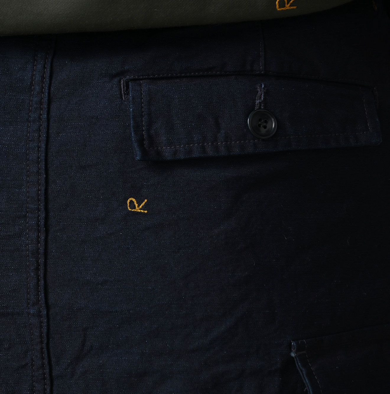 45R Indigo Back Sateen Cargo Skirt