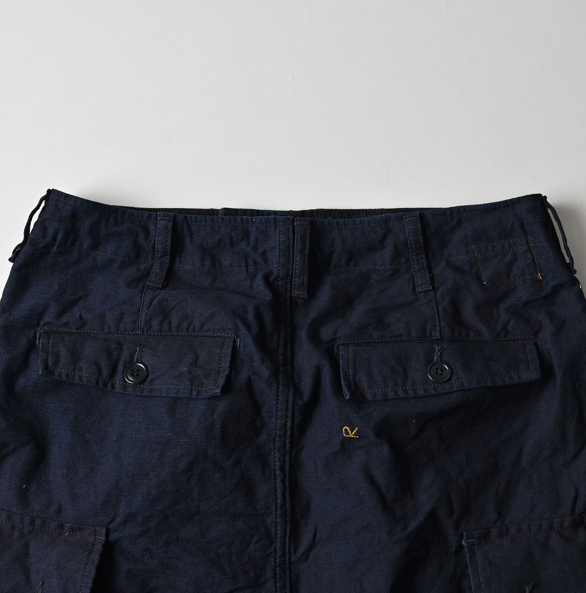 45R Indigo Back Sateen Cargo Skirt