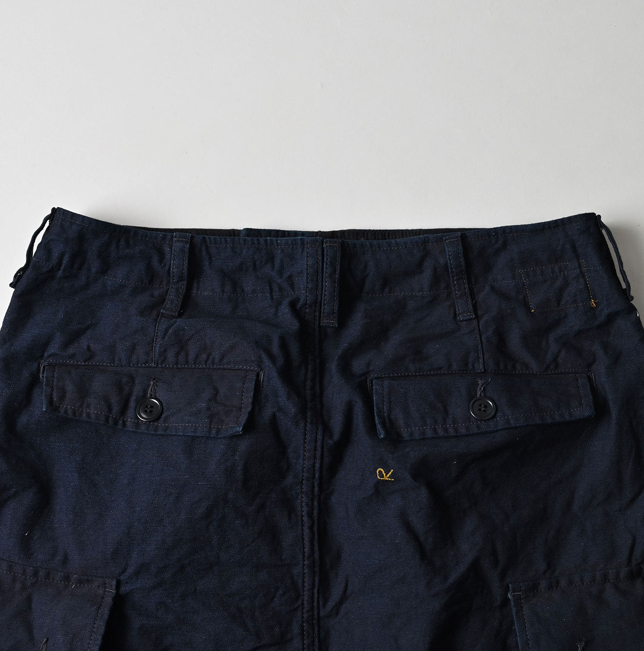 45R Indigo Back Sateen Cargo Skirt