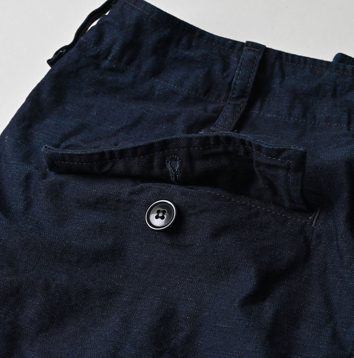 45R Indigo Back Sateen Cargo Skirt