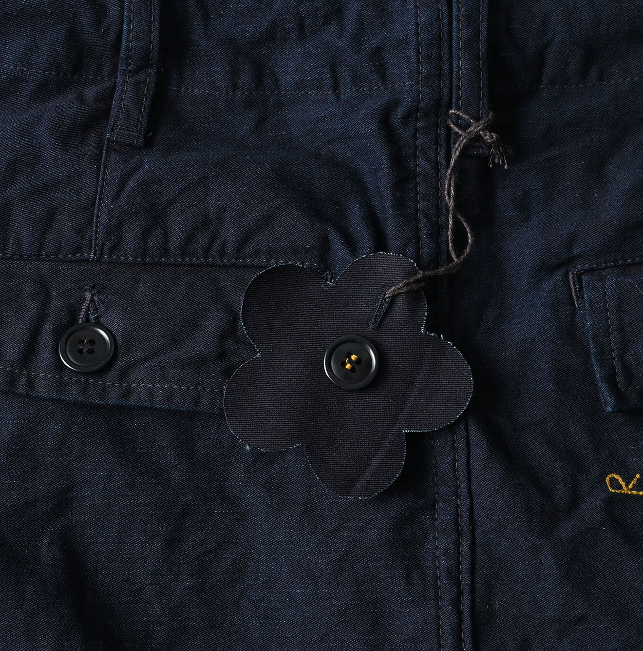 45R Indigo Back Sateen Cargo Skirt