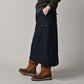 45R Indigo Back Sateen Cargo Skirt