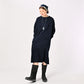 45R Indigo 45 Star 908 Long Sleeve Dress