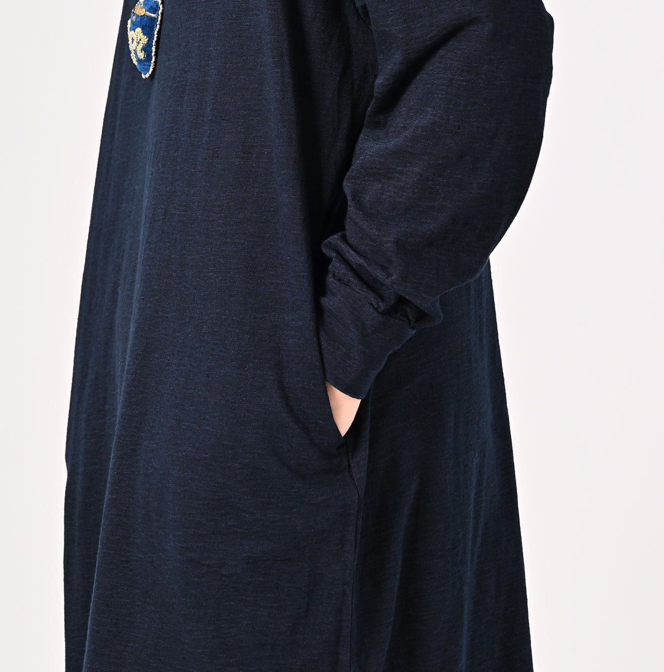 45R Indigo 45 Star 908 Long Sleeve Dress