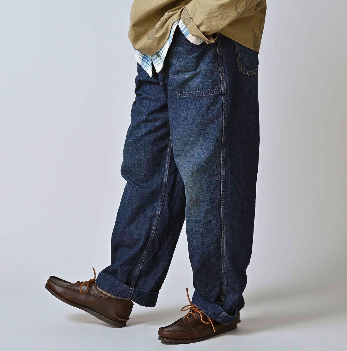 45R Indigo 908 Work Painter Pants Distressed