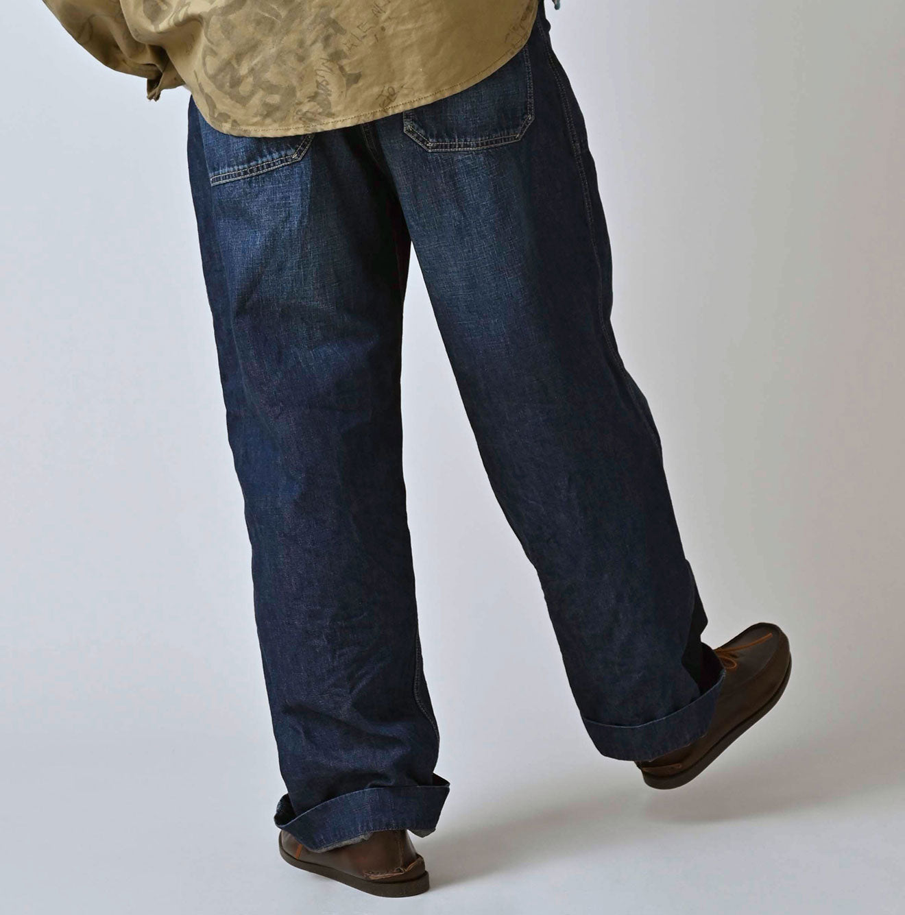 45R Indigo 908 Work Painter Pants Distressed