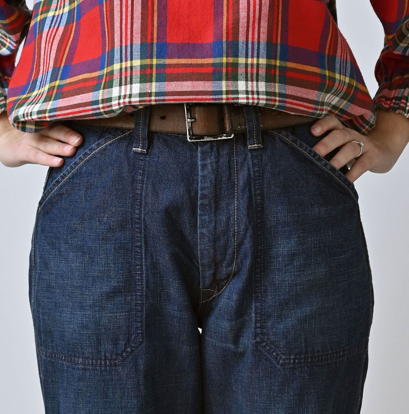 45R Indigo 908 Work Painter Pants Distressed