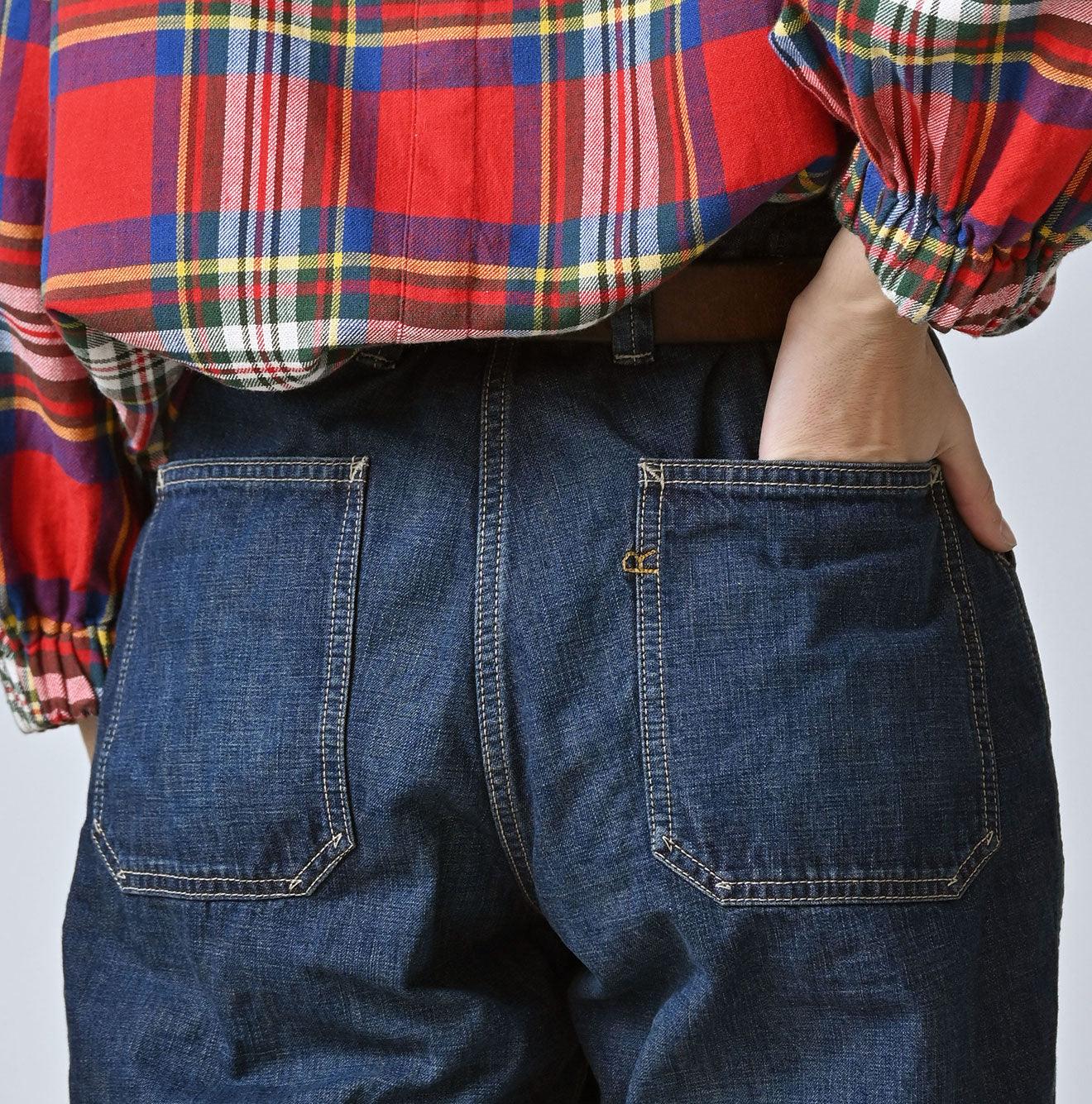 45R Indigo 908 Work Painter Pants Distressed