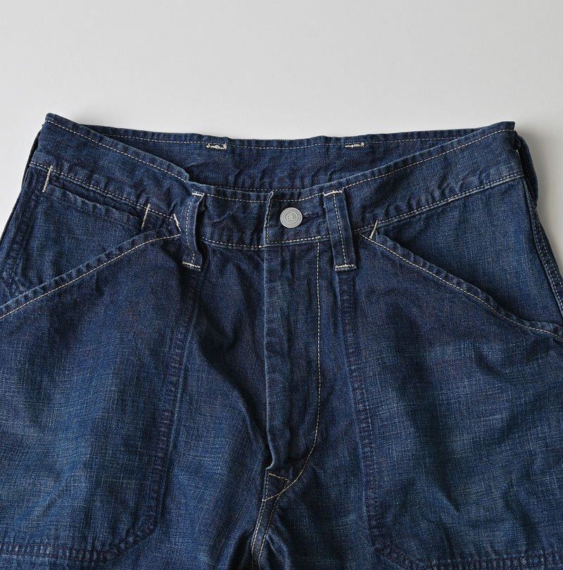45R Indigo 908 Work Painter Pants Distressed