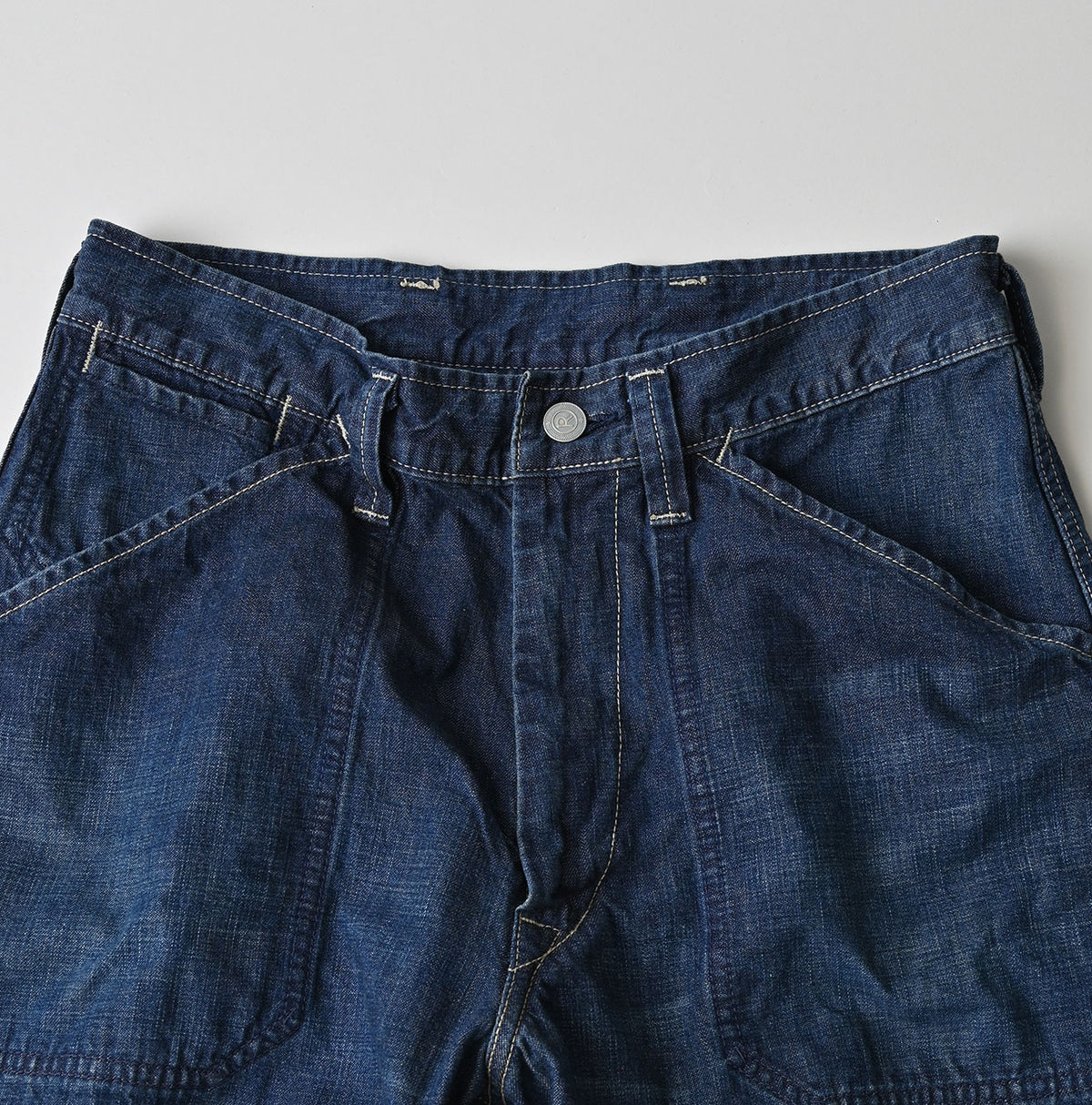 45R Indigo 908 Work Painter Pants Distressed