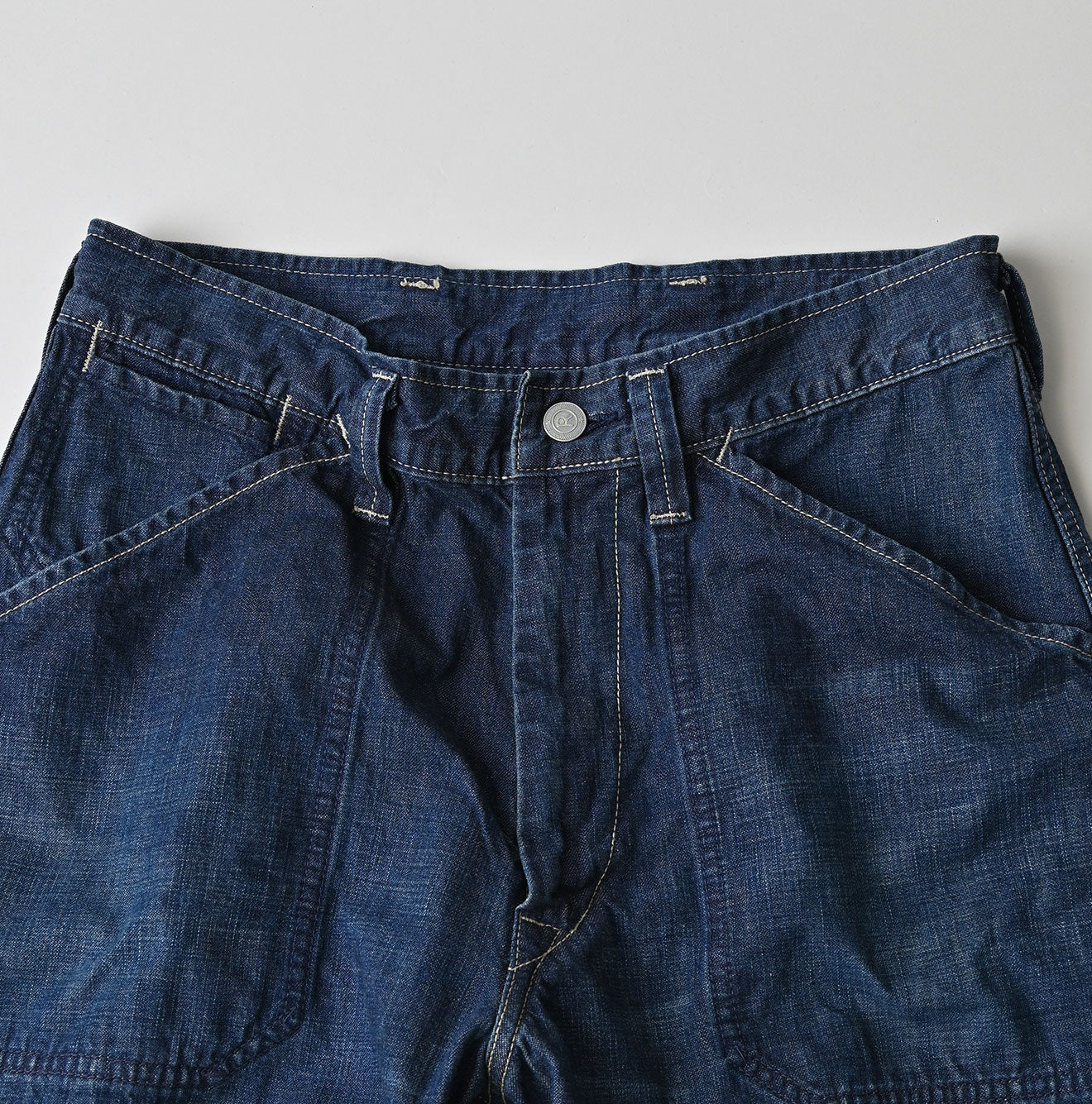 45R Indigo 908 Work Painter Pants Distressed