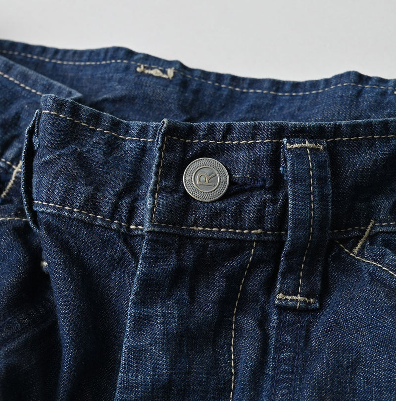 45R Indigo 908 Work Painter Pants Distressed